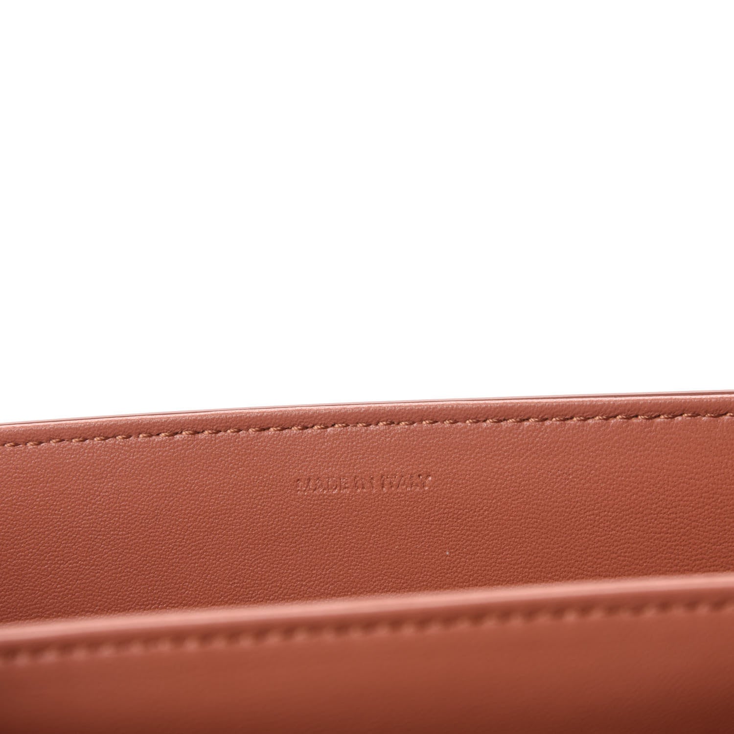 Celine Shiny Calfskin Medium Triomphe Terracotta 9 of 12