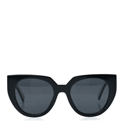 Prada Acetate Sunglasses SPR 14W Black White 2 of 7