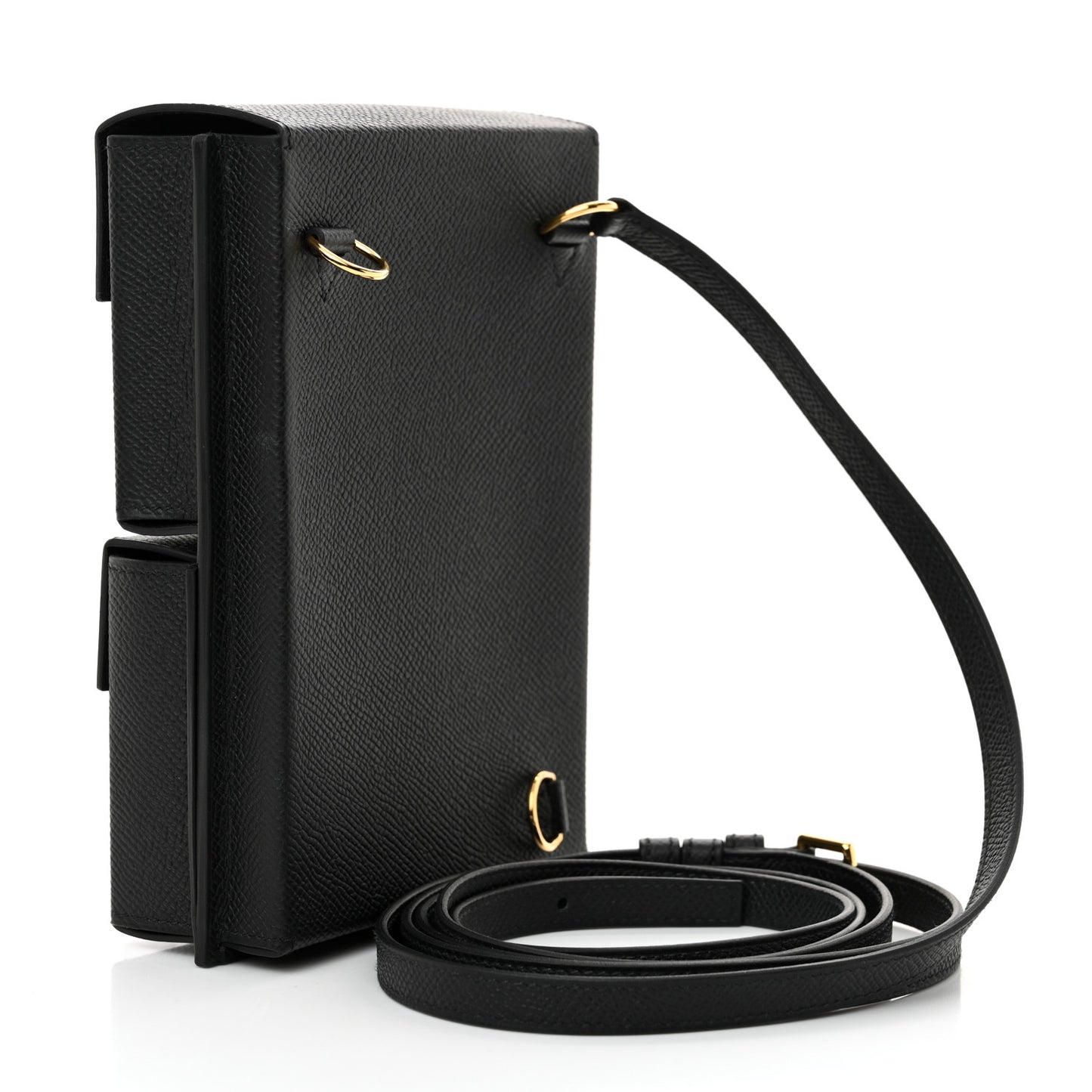 Epsom Kelly Multi Pocket Pochette To Go Black
