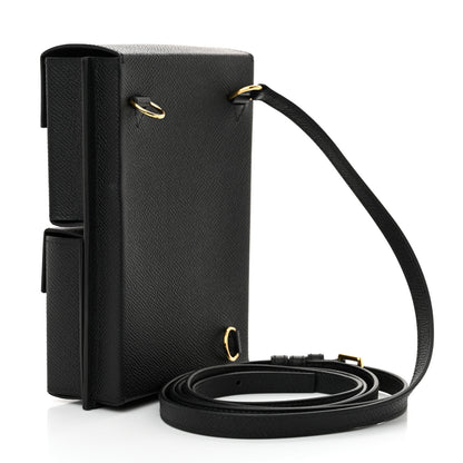 Hermes Epsom Kelly Multi Pocket Pochette To Go Black 3 of 11