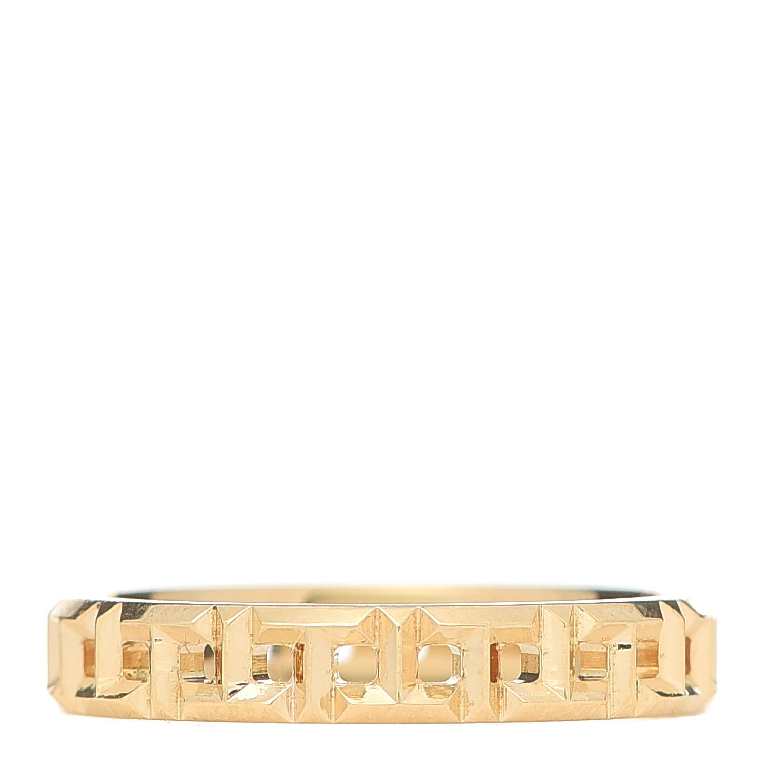Tiffany 18K Yellow Gold T True Narrow Ring 53 6.25 1 of 5