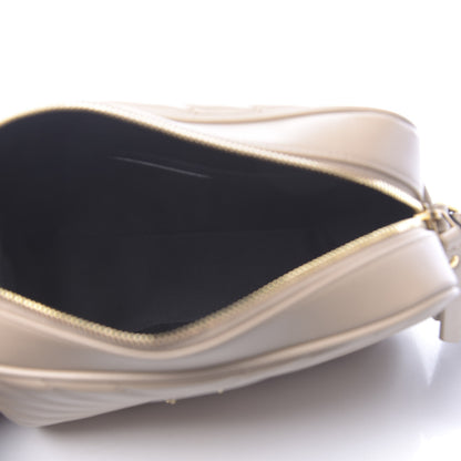 Saint Laurent Calfskin Matelasse Monogram Lou Camera Bag Dark Beige 4 of 9