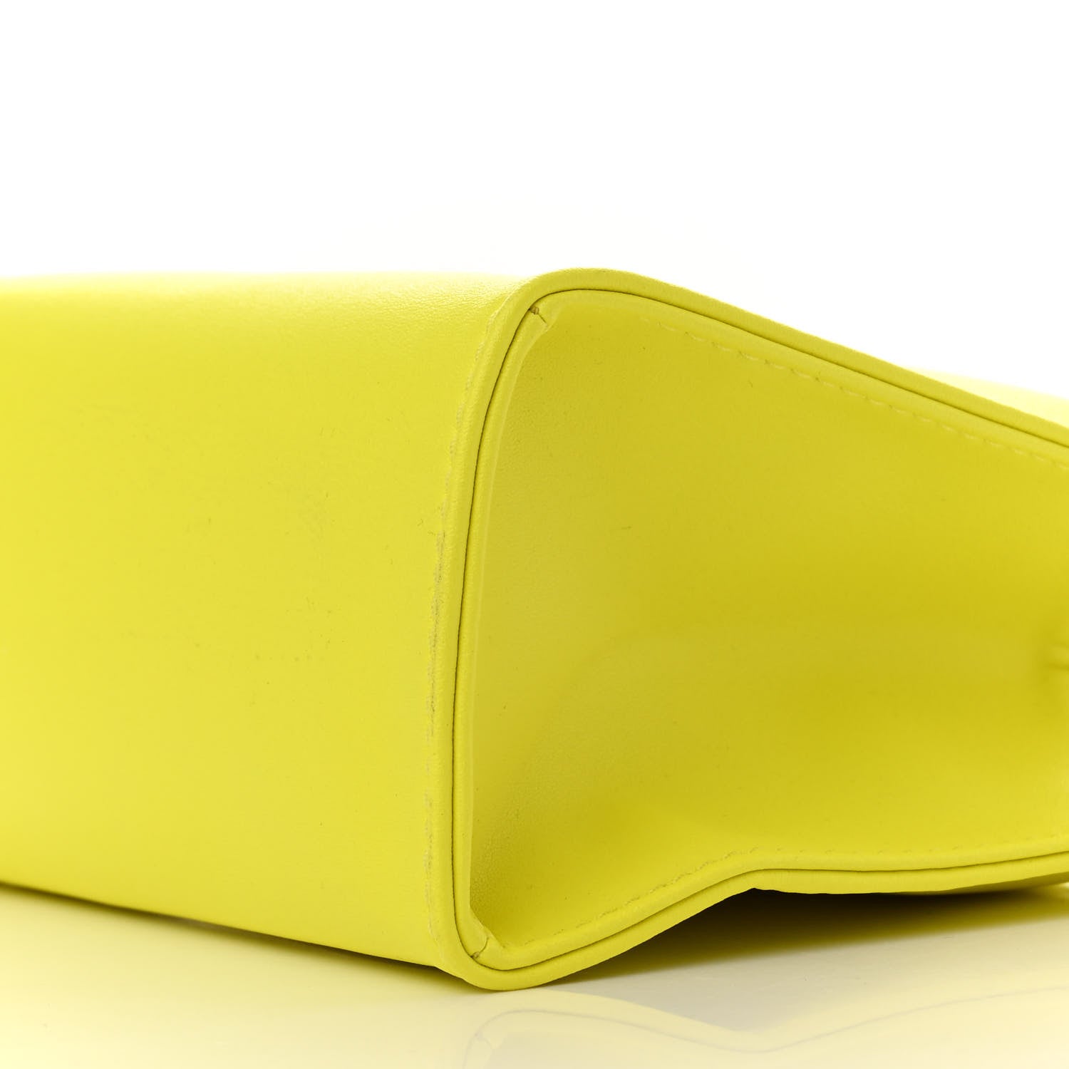 Telfar Vegan Leather Small Shopping Bag Highlighter Yellow 10 of 10