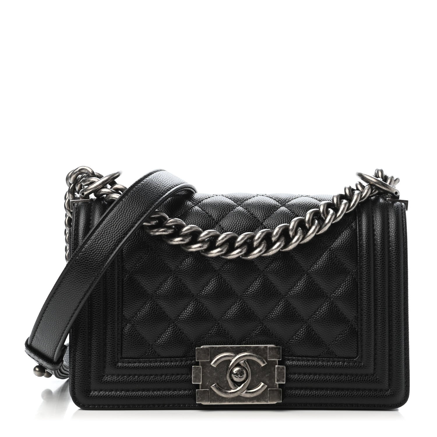Chanel Caviar Quilted Small Boy Flap Black 1 of 4