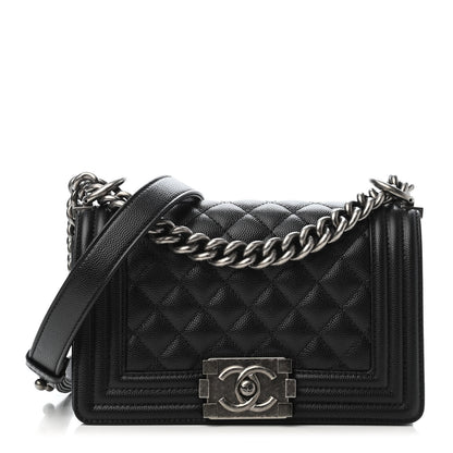 Chanel Caviar Quilted Small Boy Flap Black 1 of 4