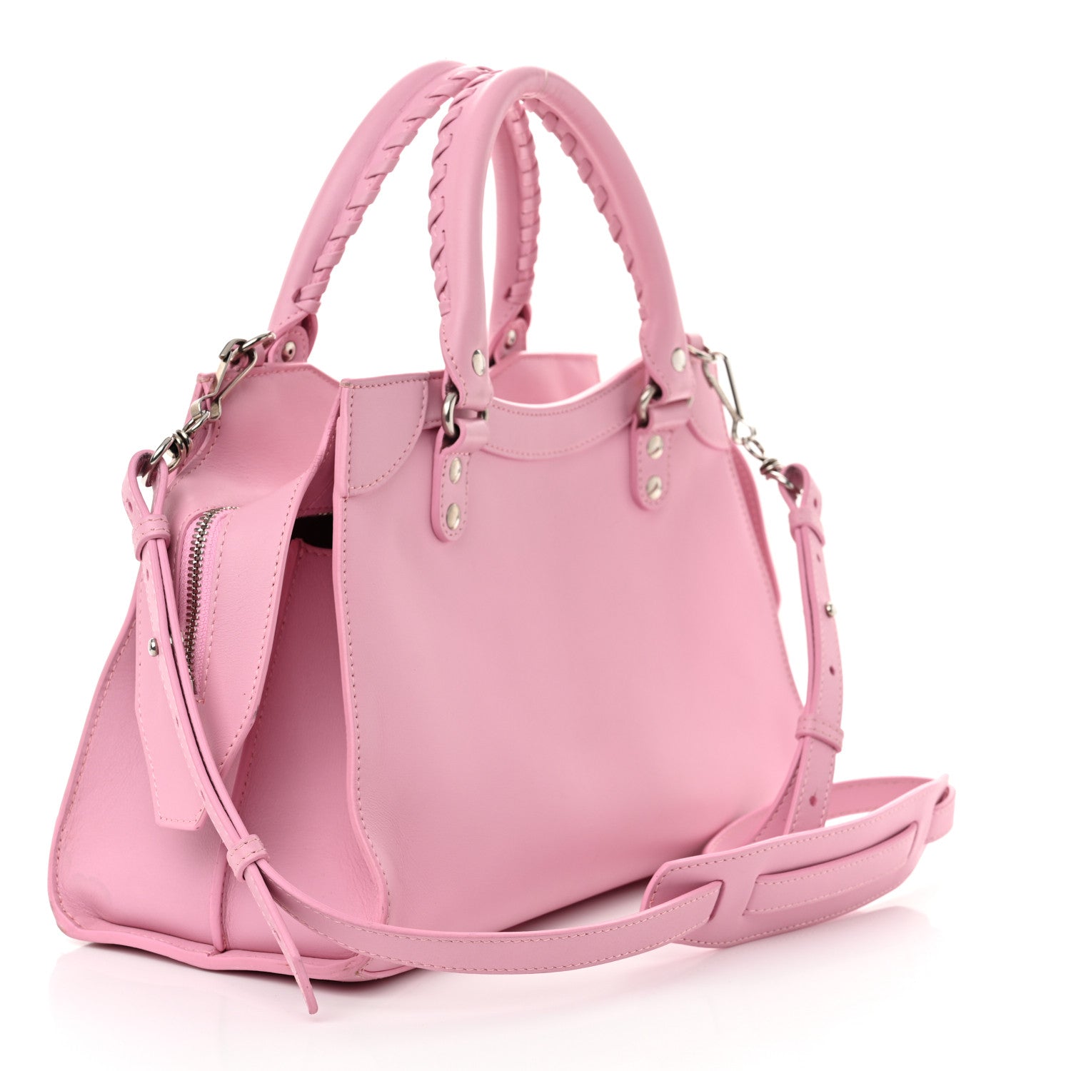 Balenciaga Smooth Calfskin Neo Classic Silver Hardware S City Candy Pink 3 of 12