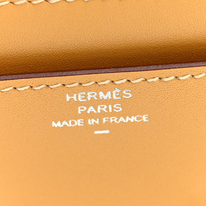 Hermes Tadelakt Lizard Constance Long Wallet Sable Cecil 6 of 7