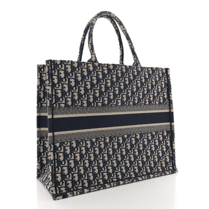 Christian Dior Oblique Large Book Tote Blue Multicolor 3 of 12
