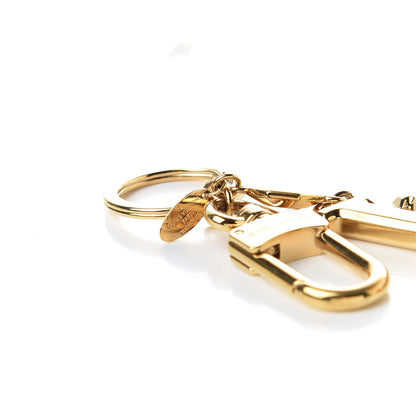 Louis Vuitton LV Facettes Bag Charm Key Holder Gold 3 of 5