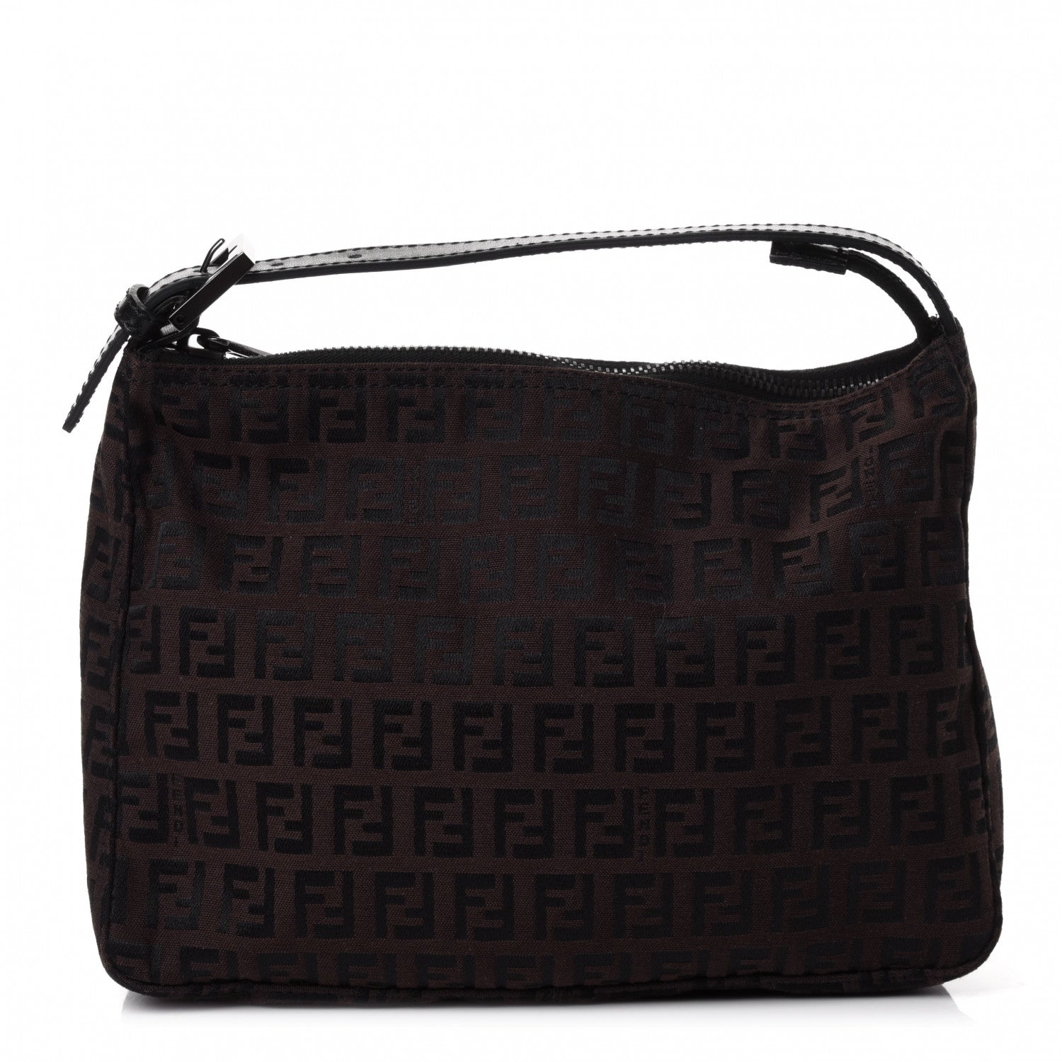 Fendi Zucchino Mini Pochette Tobacco Moro 1 of 4