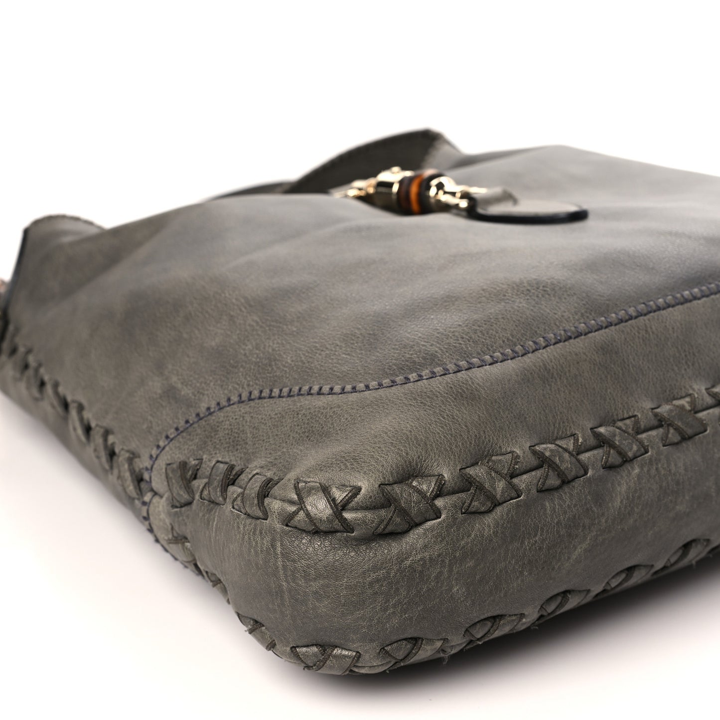 Calfskin Large New Jackie Shoulder Bag Military