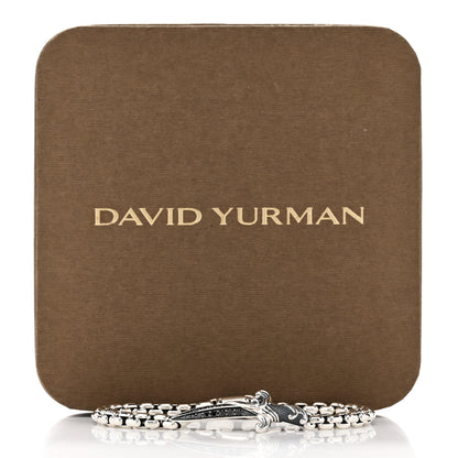 David Yurman Sterling Silver Black Diamond Mens Waves Dagger Bracelet 4 of 4