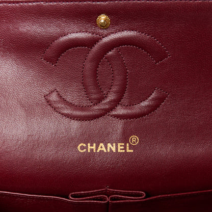 Chanel Lambskin Quilted Medium Double Flap Black 6 of 12