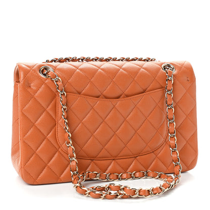 Chanel Caviar Quilted Medium Double Flap Light Brown 2 of 8