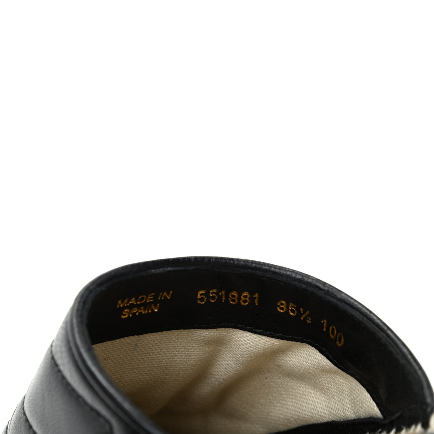 Nappa Matelasse GG Marmont Espadrille Slippers 35.5 Black