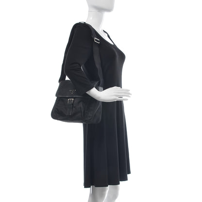 Prada Nylon Vela Messenger Black 2 of 11