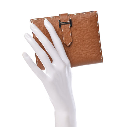 Hermes Epsom Bearn Compact Wallet Gold 2 of 7