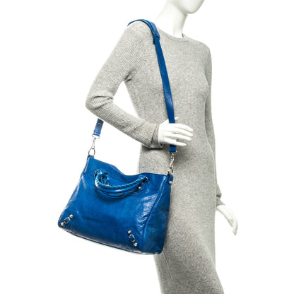 Balenciaga Agneau Giant 12 Silver Hardware Velo Bleu Lazuli 2 of 7