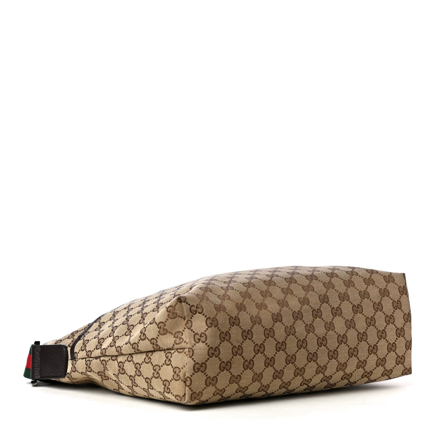Gucci Monogram Web Medium Flat Messenger Bag Brown 3 of 4