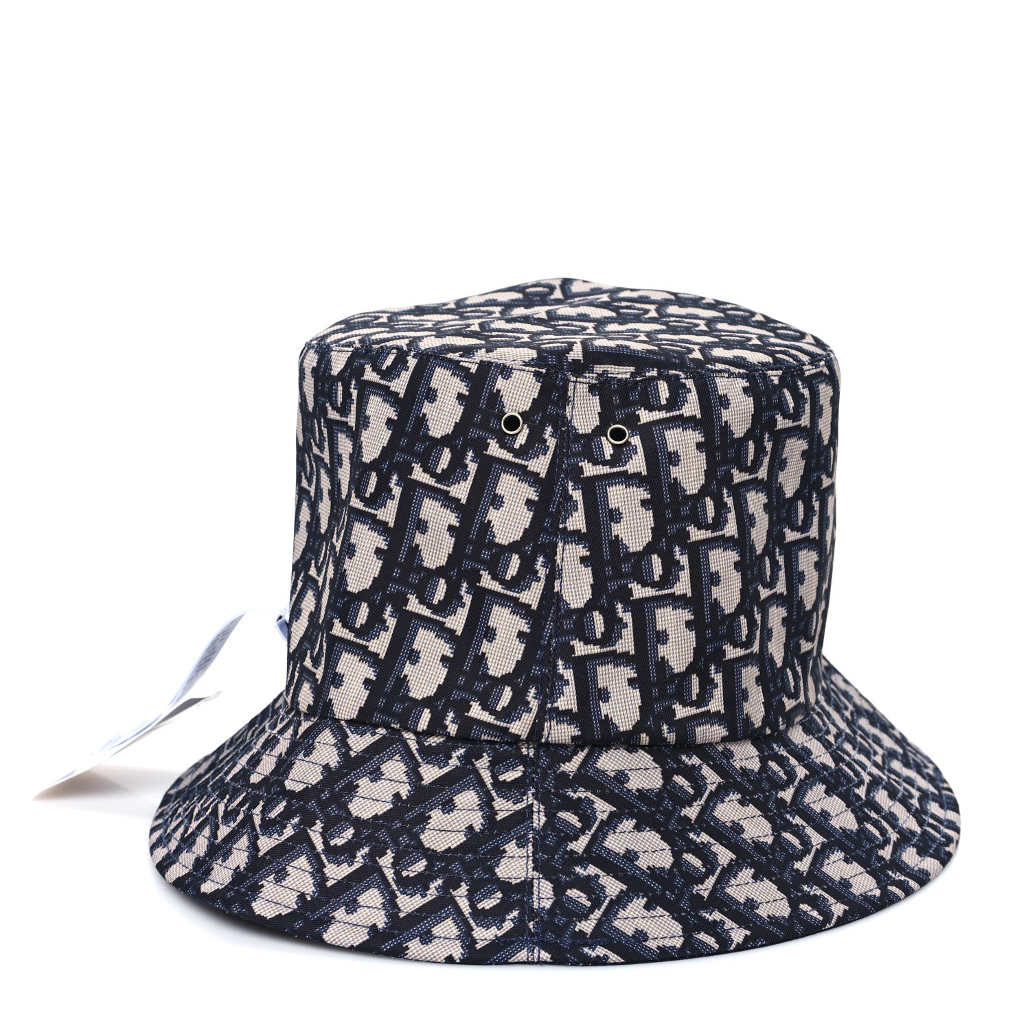 Christian Dior Oblique Reversible Teddy-D Brim Bucket Hat 58 Blue 10 of 13