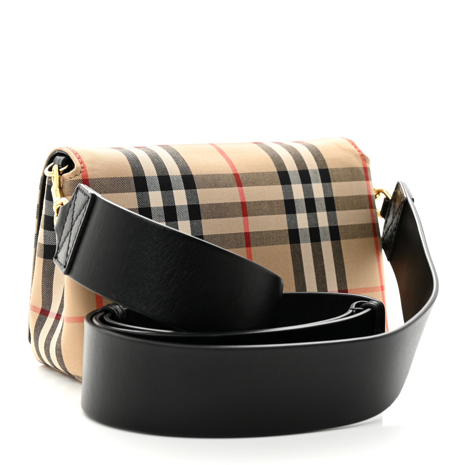 Burberry Vintage Check Hackberry Crossbody Bag Archive Beige Black 3 of 10
