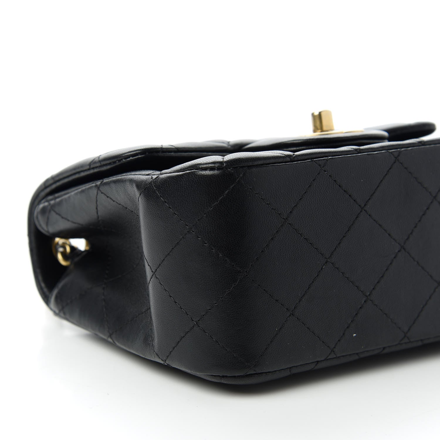 Chanel Lambskin Quilted Mini Square Flap Black 6 of 11