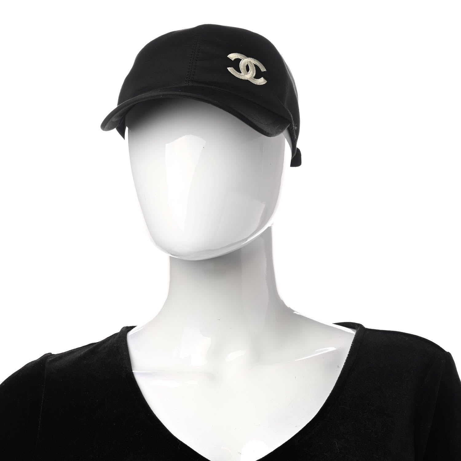 Chanel Cotton CC Cap Hat Black 2 of 9