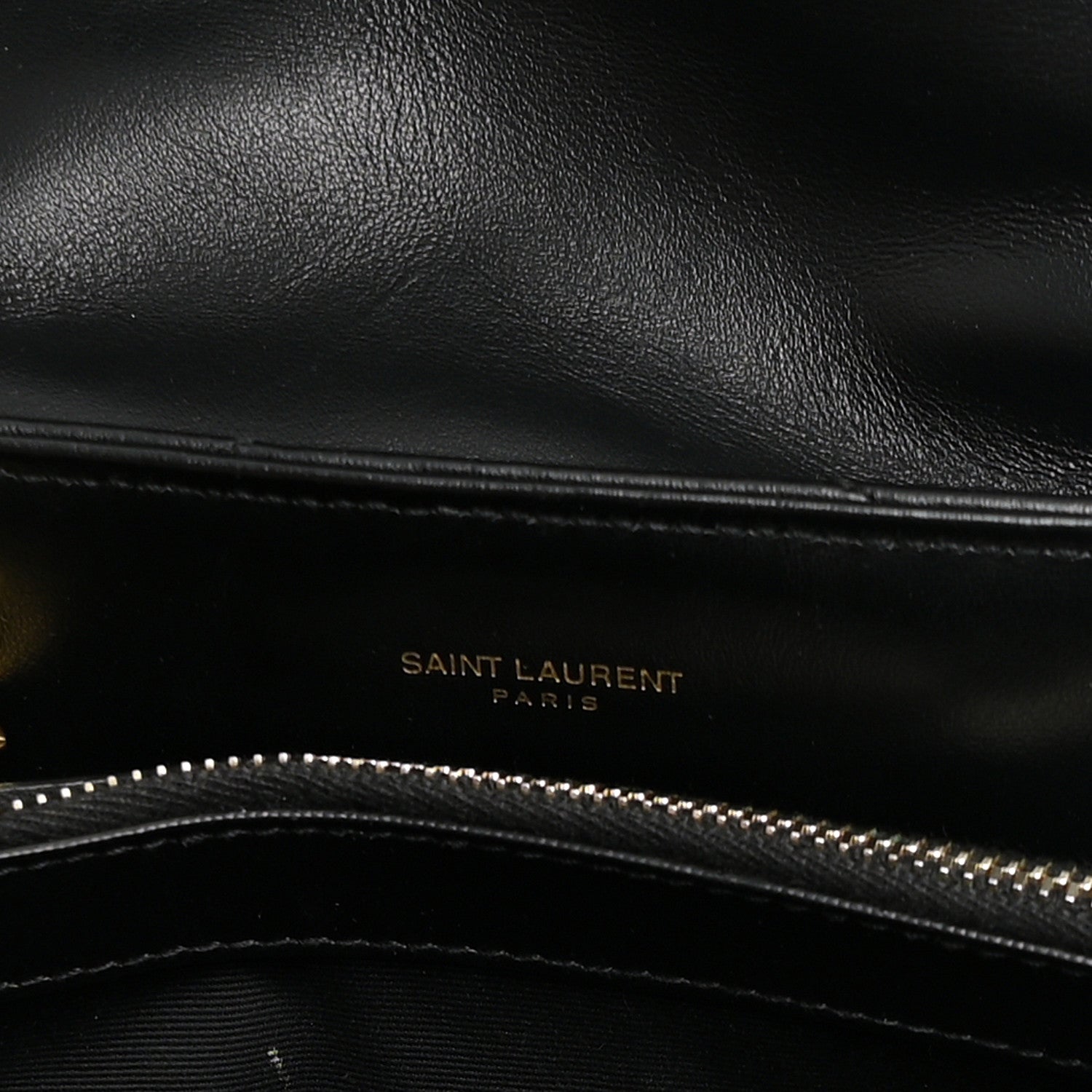 Saint Laurent Calfskin Y Quilted Monogram Medium Loulou Chain Satchel Black 6 of 10
