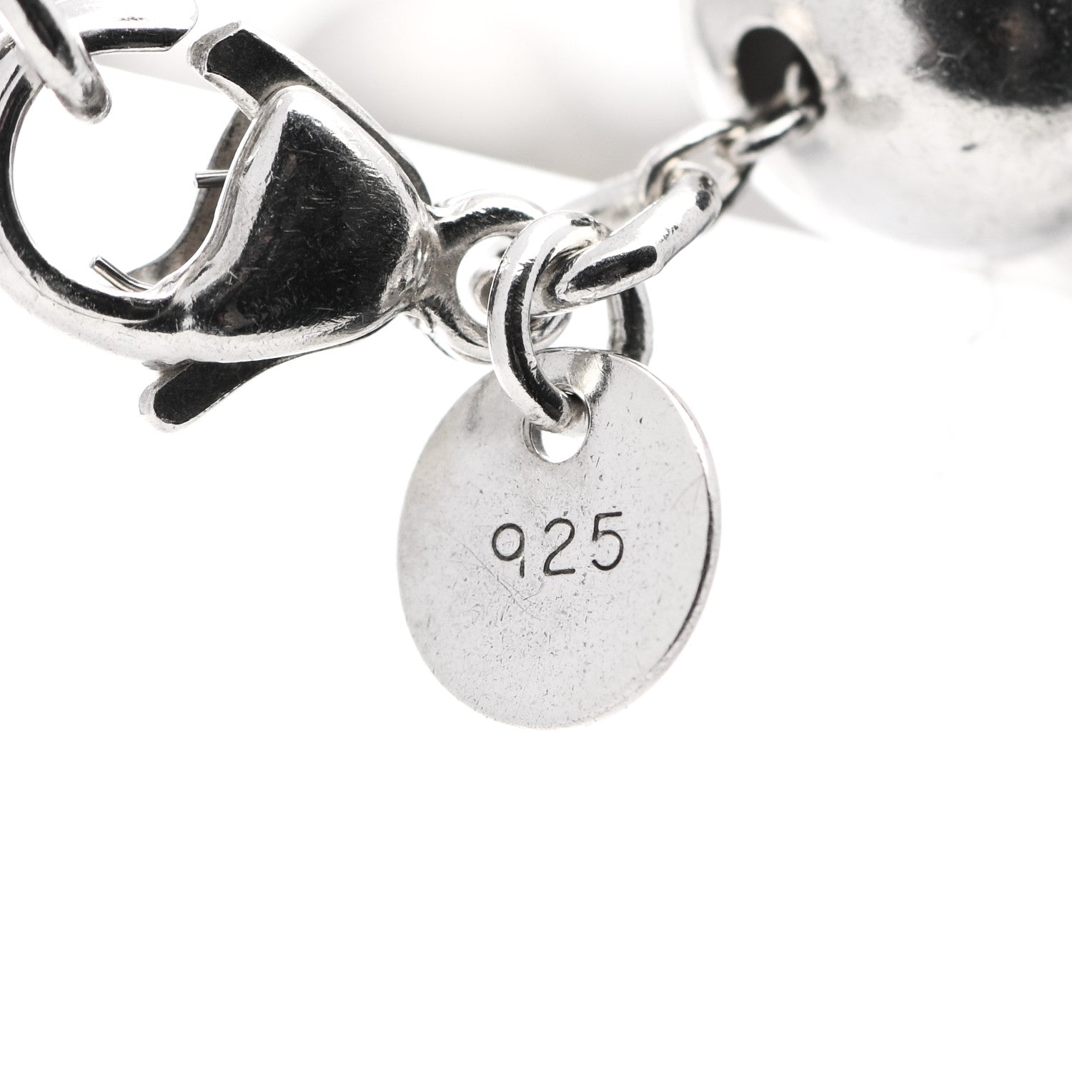 Tiffany Sterling Silver 10mm HardWear Ball Bracelet 4 of 5
