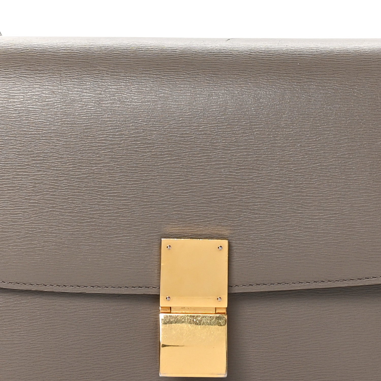 Celine Liege Calfskin Medium Classic Box Flap Bag Taupe 9 of 12