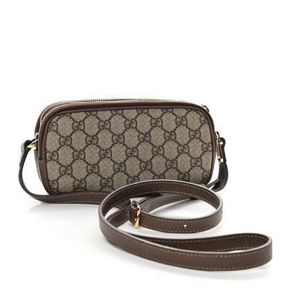 Gucci GG Supreme Monogram Web Mini Ophidia GG Bag Brown 3 of 11