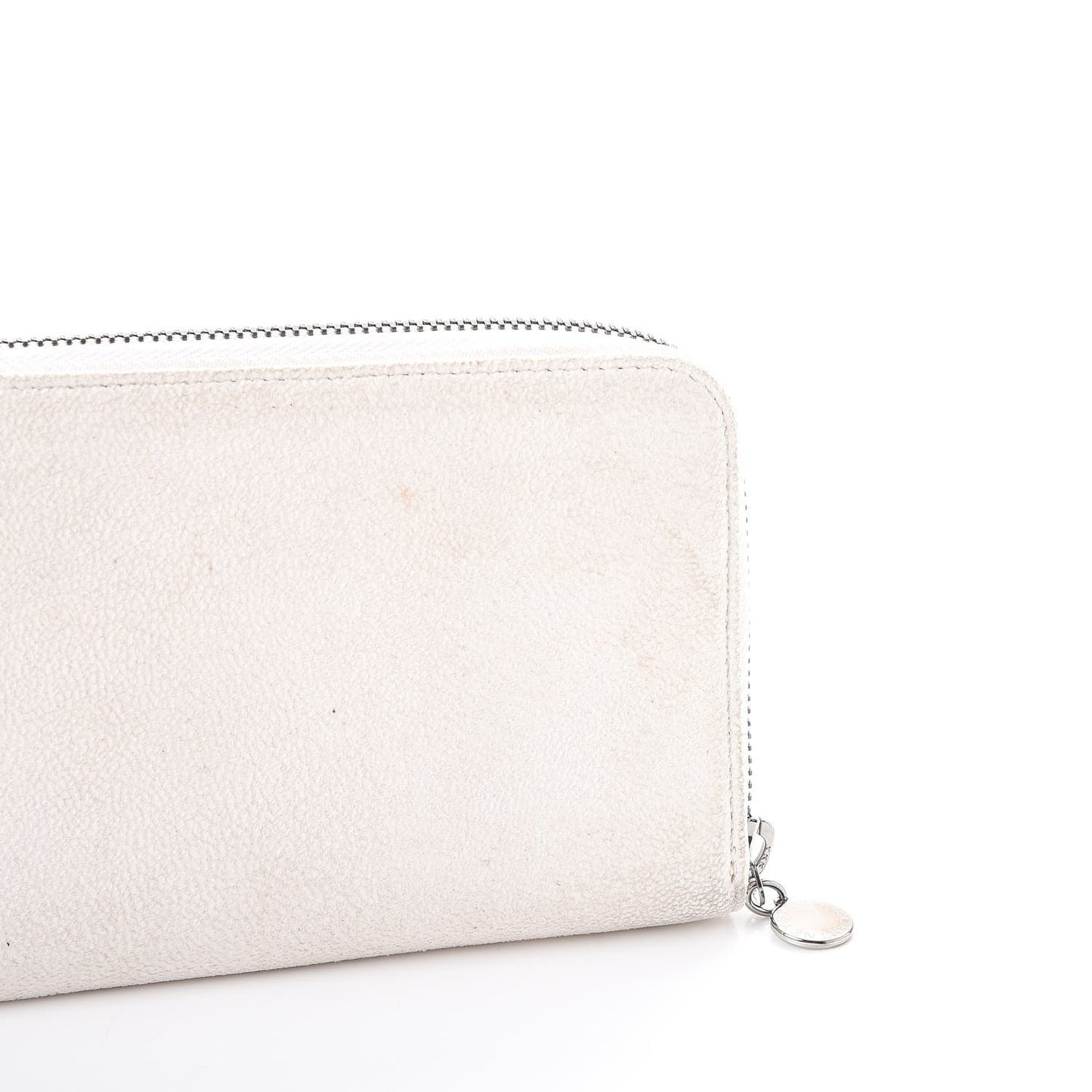Shaggy Deer Falabella Zip Around Wallet White