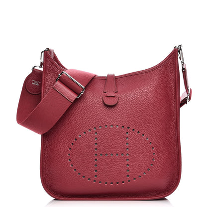 Hermes Taurillon Clemence Evelyne III PM Rubis 1 of 9