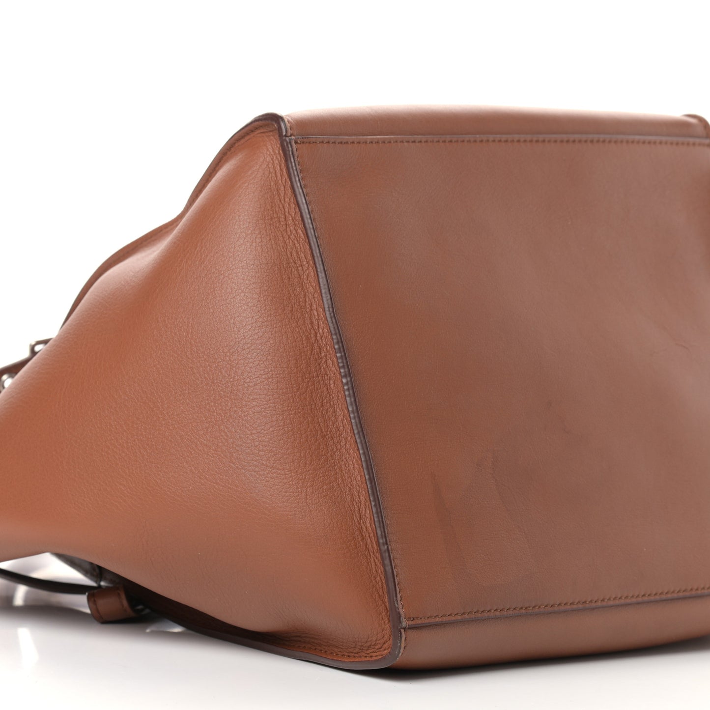 Smooth Calfskin Small Long Strap Big Bag Tan