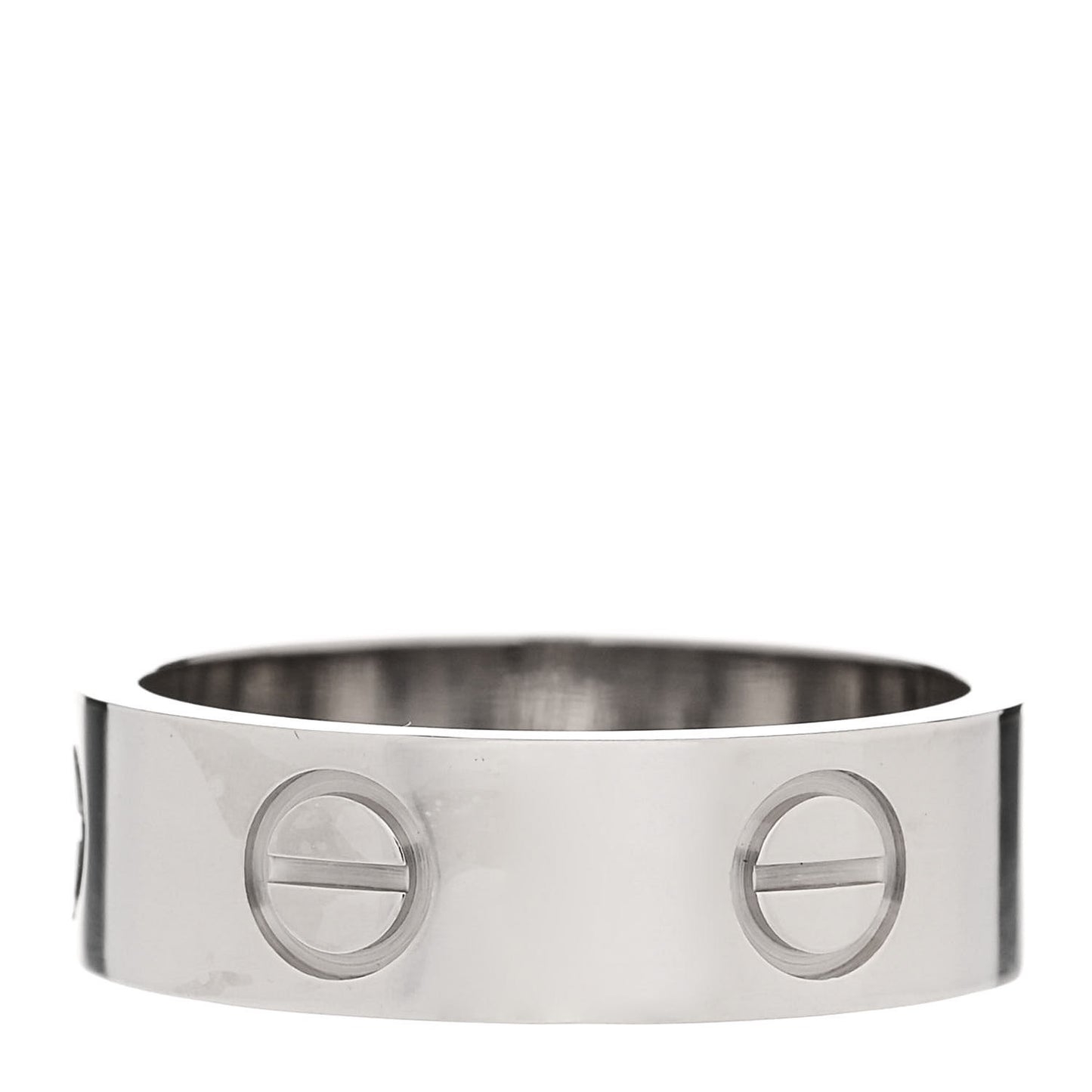 18K White Gold 5.5mm LOVE Ring 50 5.25