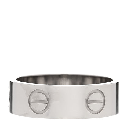 Cartier 18K White Gold 5.5mm LOVE Ring 50 5.25 3 of 5