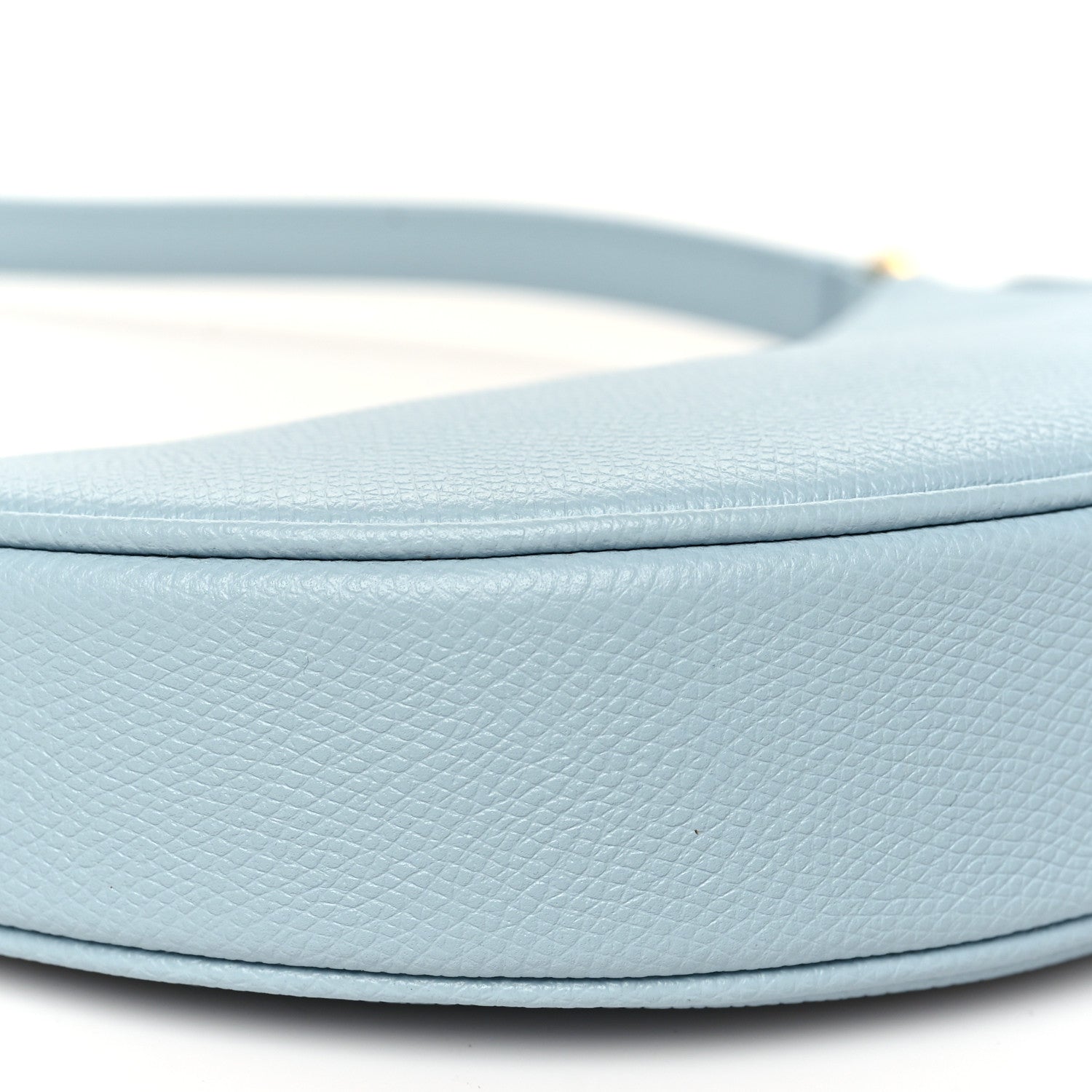 Valentino Garavani Grainy Calfskin Mini Vlogo Signature Hobo Bag Light Blue 8 of 9