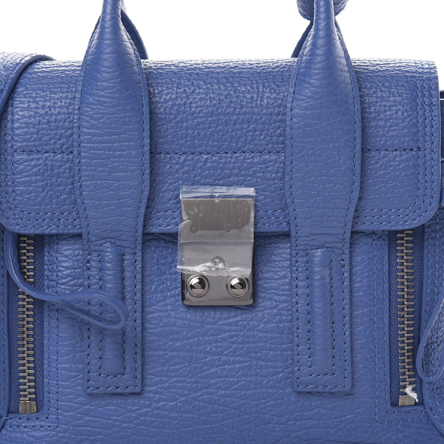 3.1 Phillip Lim 3.1 Textured Calfskin Mini Pashli Satchel Cerulean 8 of 10