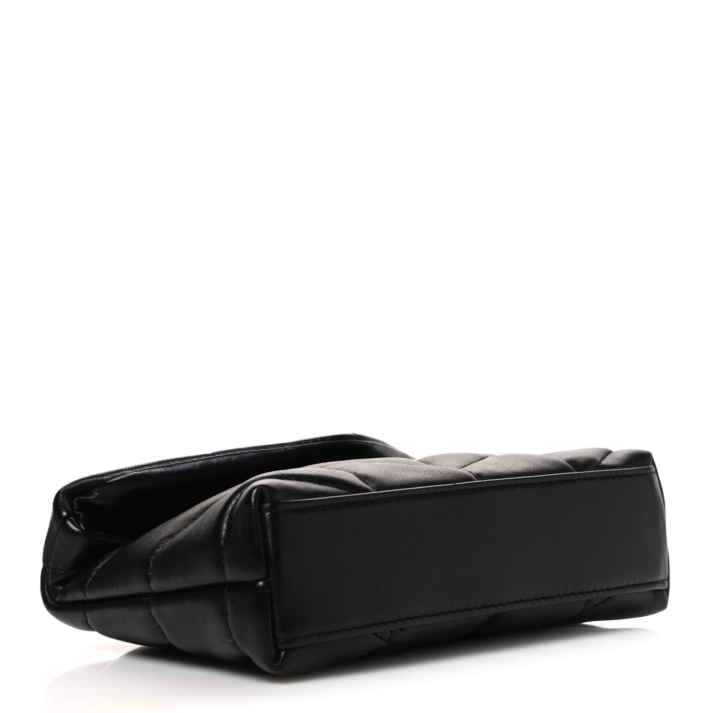 Lambskin Monogram Loulou Puffer Pouch Clutch Black
