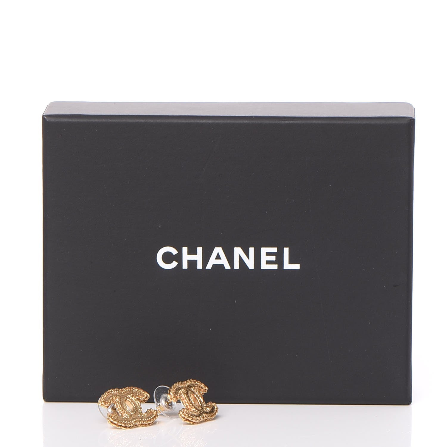 Chanel Metal CC Rope Earrings Gold 6 of 6