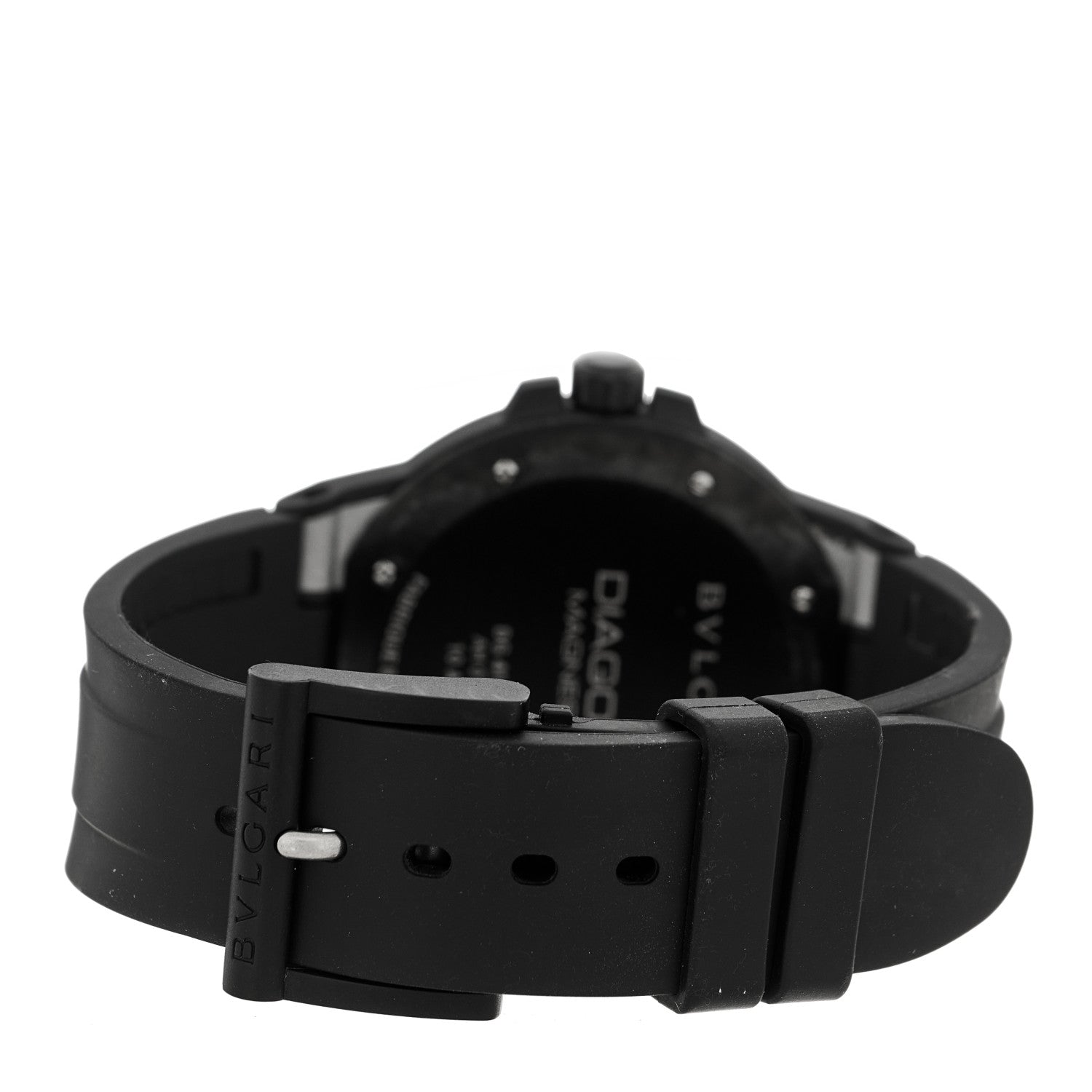 Bulgari Ceramic Rubber 41mm Diagono Magnesium Automatic Watch Silver 3 of 5