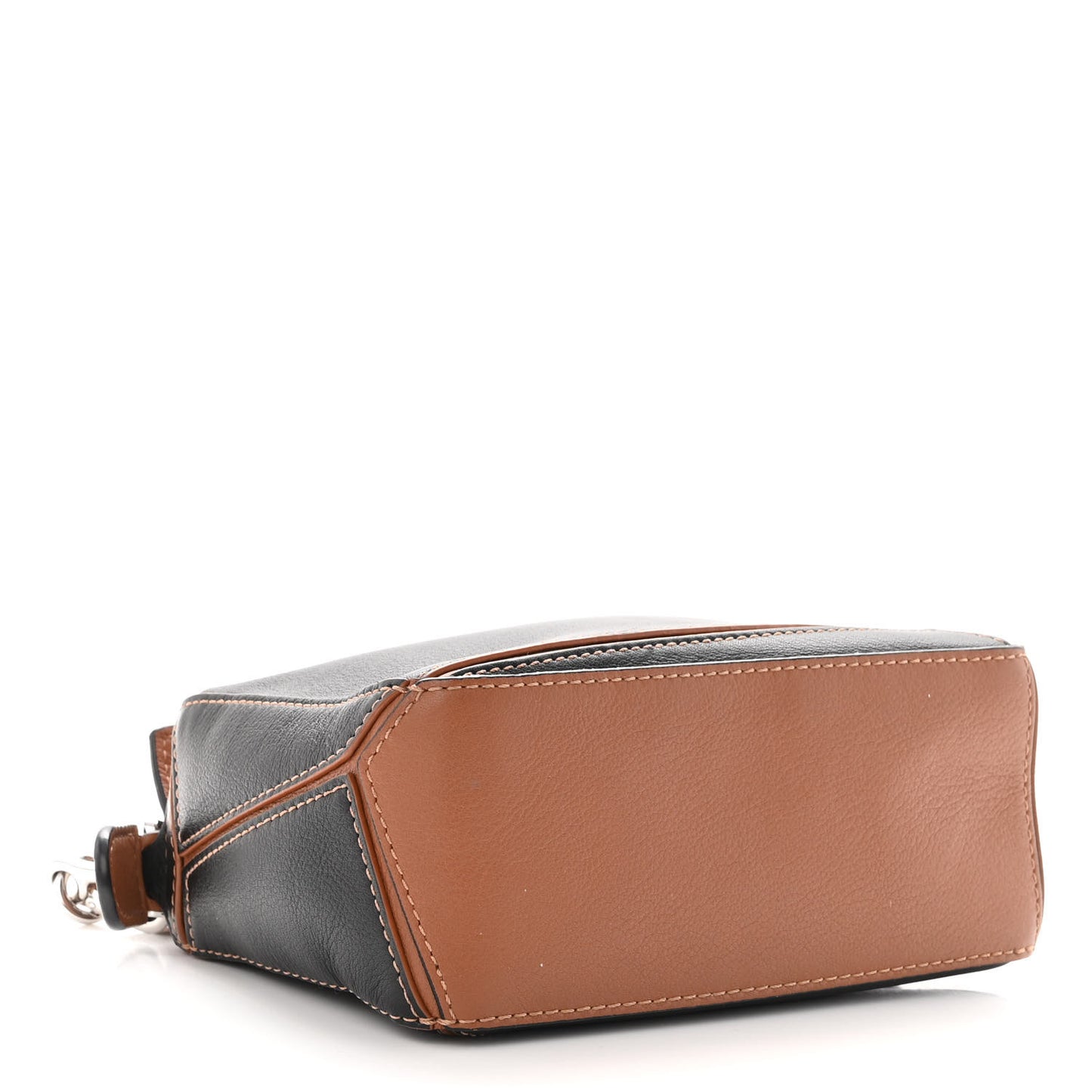 Calfskin Mini Puzzle Bag Tan Black