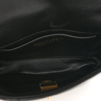 Chanel Lambskin Quilted Mini Heart Charms Flap Black 6 of 10