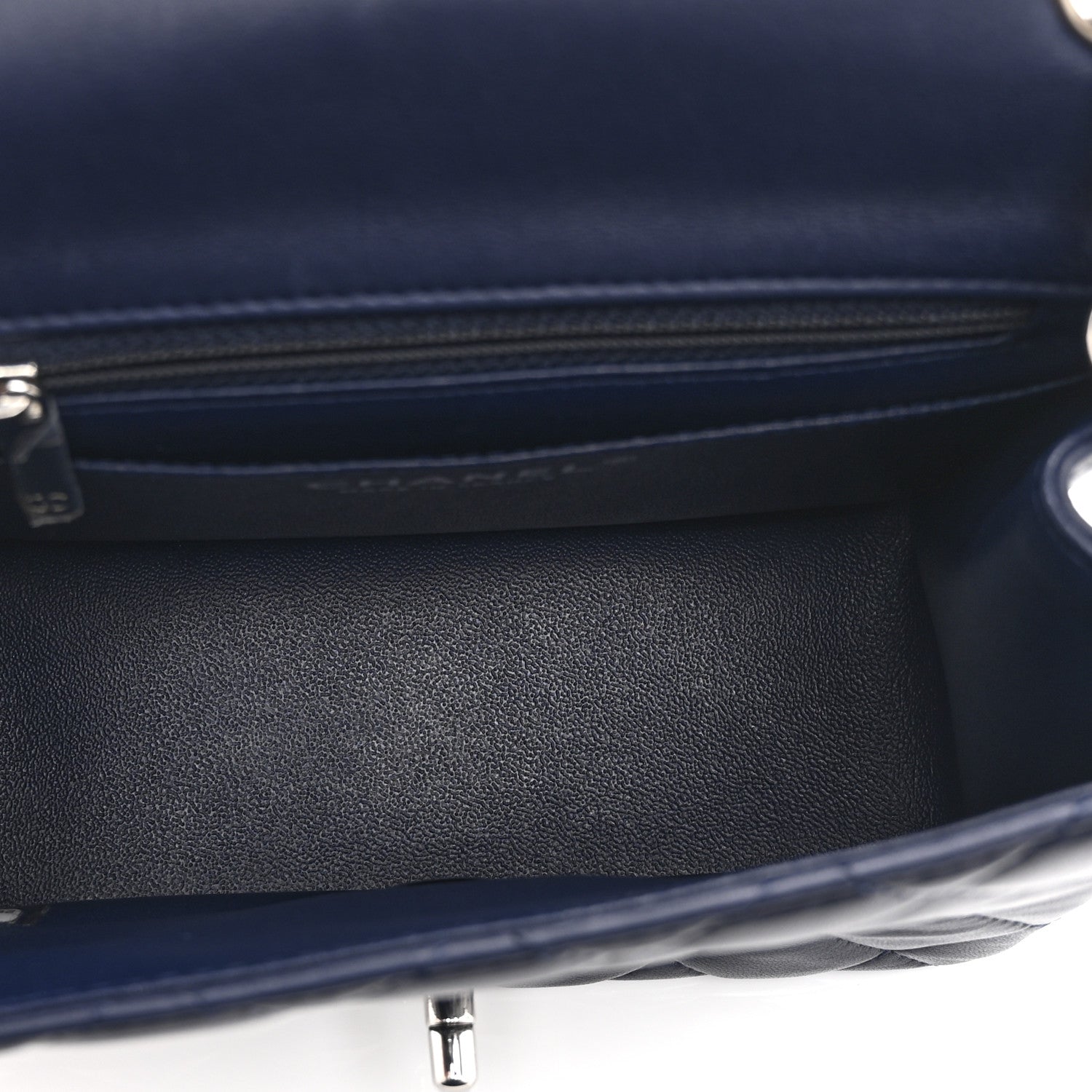 Chanel Lambskin Quilted Mini Square Flap Navy 5 of 10