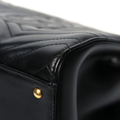 Gucci Calfskin Matelasse Small GG Marmont Tote Black 12 of 12