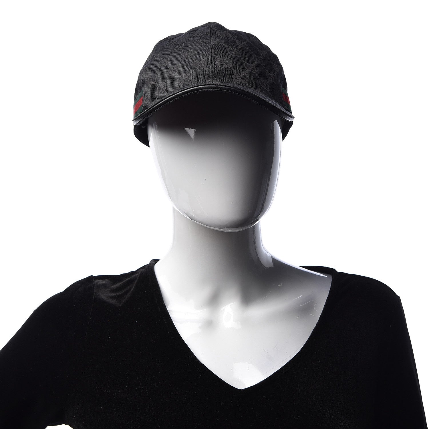 Gucci Monogram Web Baseball Hat L Black 2 of 7