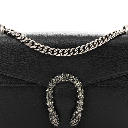 Gucci Pebbled Calfskin Small Dionysus Shoulder Bag Black 9 of 12