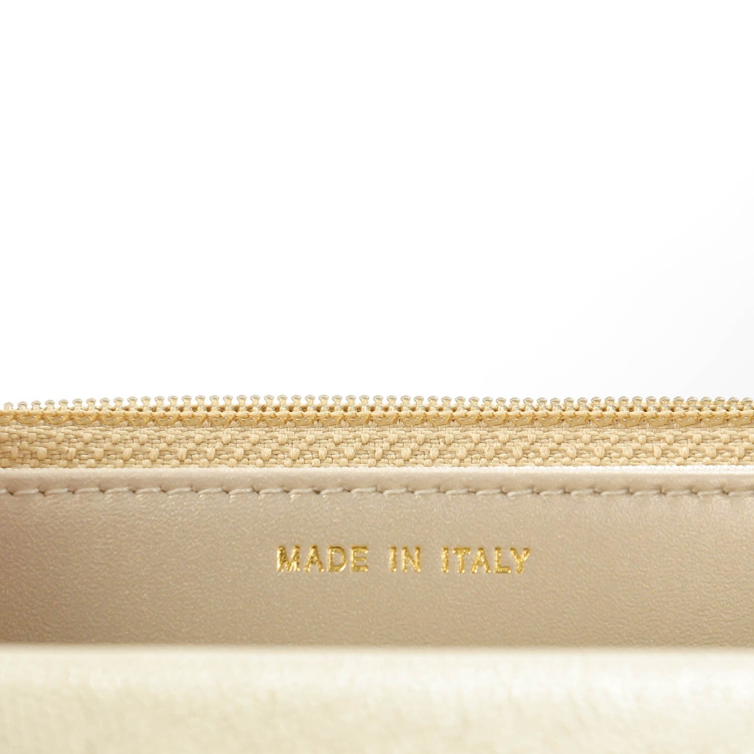 Chanel Pearly Caviar Quilted Wallet On Chain WOC Light Gold 7 of 8