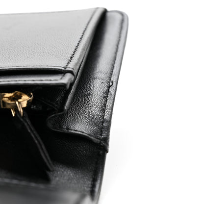 Chanel Lambskin Quilted Boy Yen Wallet Black 9 of 9