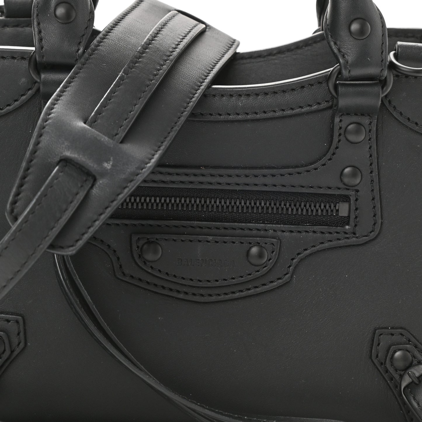 Smooth Calfskin Neo Classic Black Hardware Mini City Black